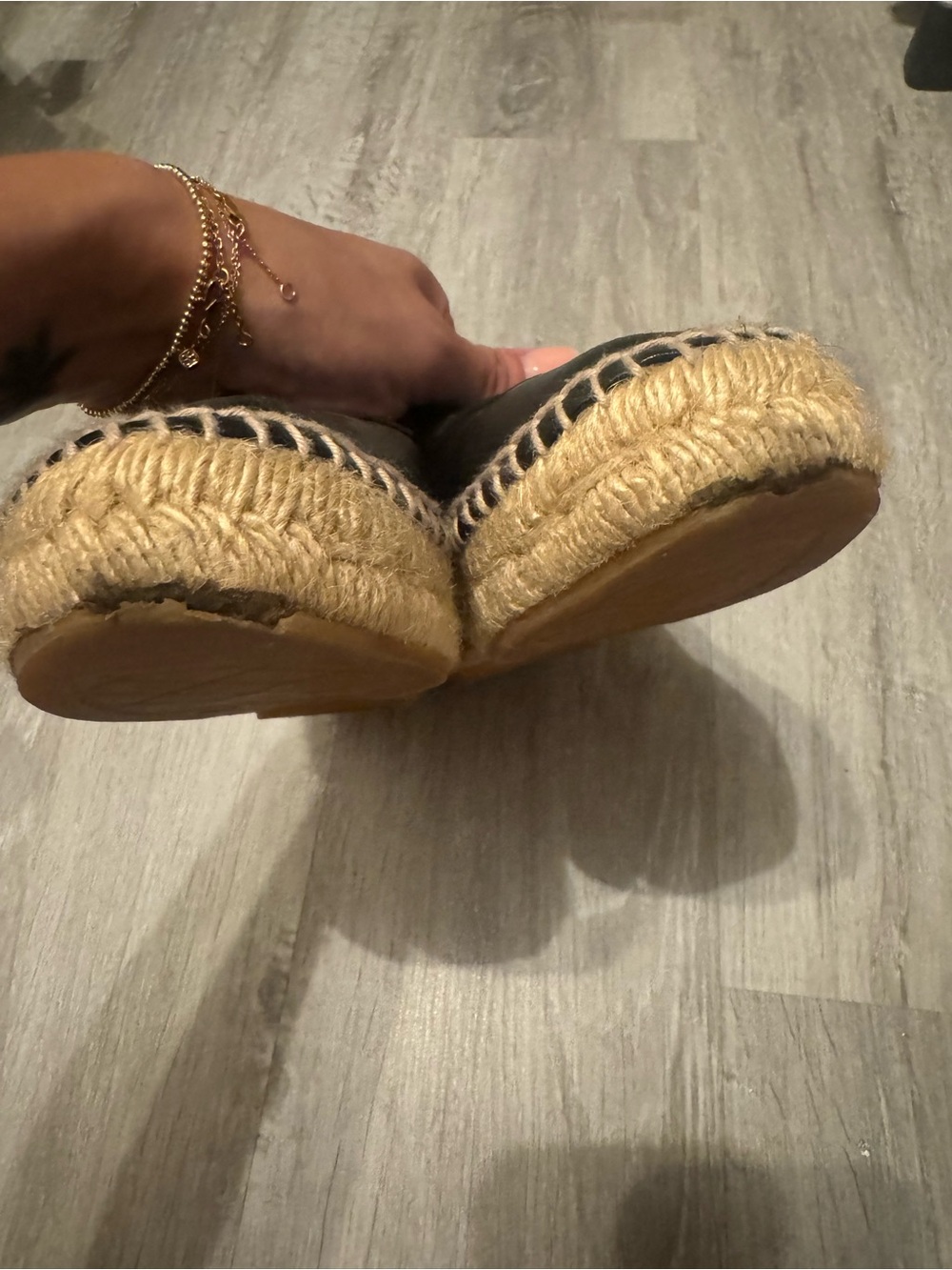 CHANEL Lambskin CC Espadrilles 37 Black - Picture 12 of 14